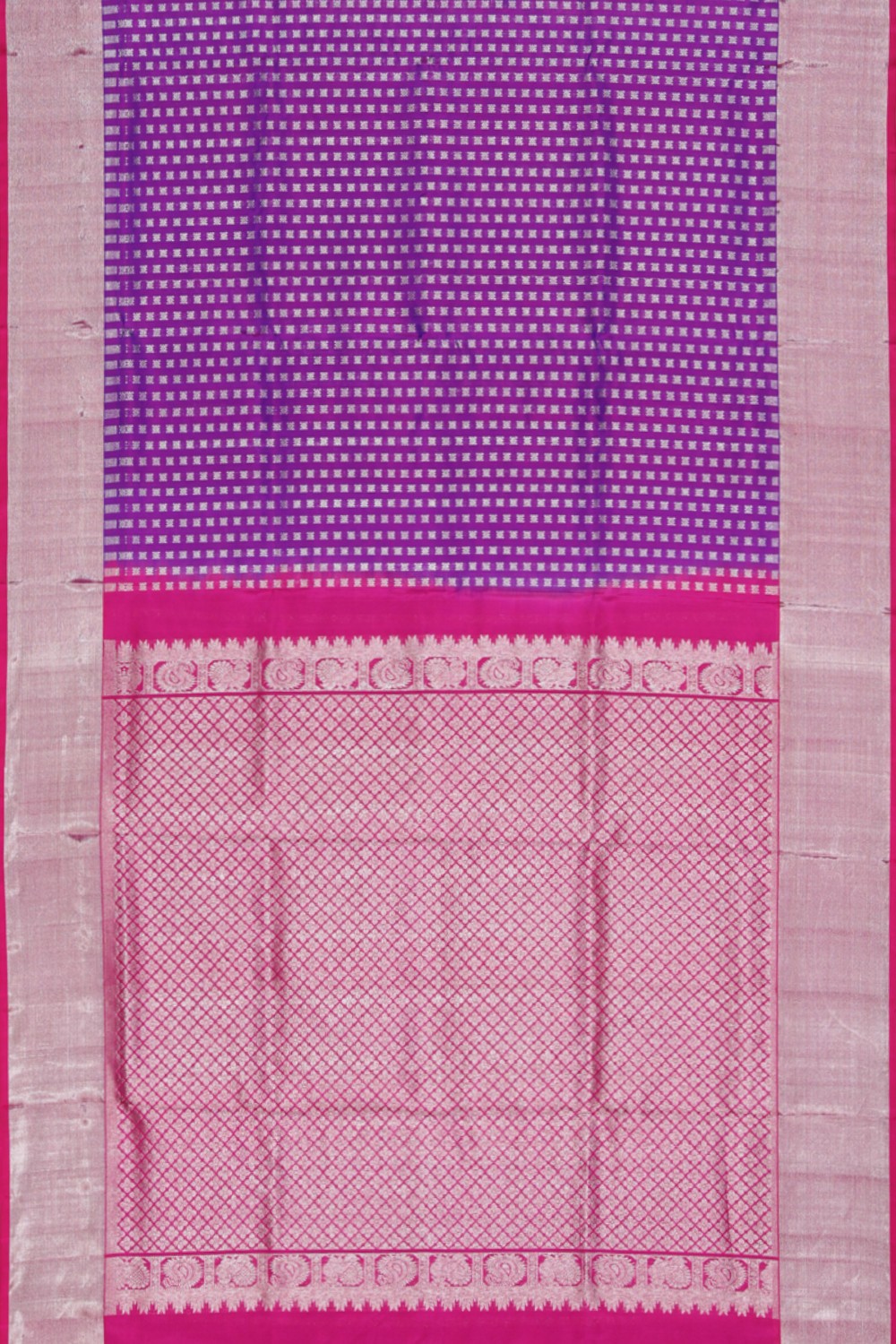 Image of Venkatagiri Silk Purple Saree
